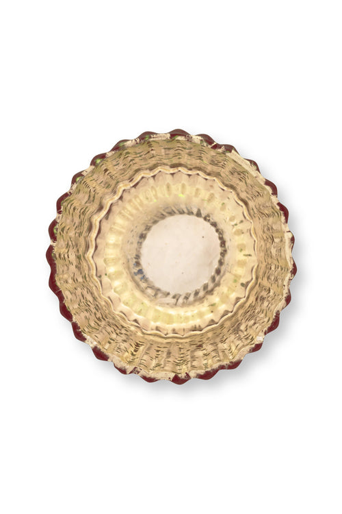 Pip Studio Waxinelichthouders Set 4 - Glas - Blauw - 7x7cm - vtwonen shop