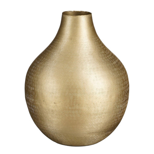 Mica Decorations Kyan Vaas - H31 x Ø25 cm - Aluminium - Champagne