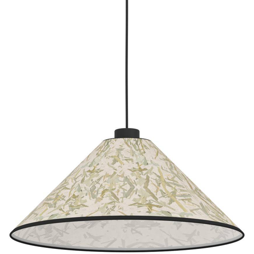EGLO hanglamp Oxpark - e27 - ø 42 cm - zwart/wit/groen - bamboe