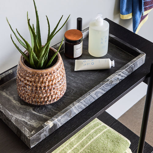 Hübsch bladen Grand - marmer - 30x15xh2, 50x25xh4cm - vtwonen shop