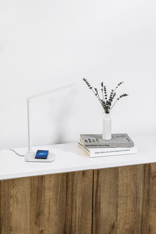 Faro Anouk Witte tafellamp Inductie opladen