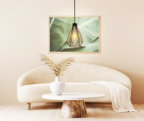 EGLO hanglamp Adwickle - e27 - 17 cm - zwart/bruin - vtwonen shop