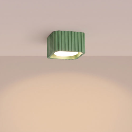 Sollux Lighting Plafondlamp RIFF 1 saliegroen Gx53 - 10x10x6cm