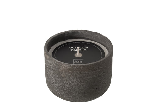 J-Line buitenkaars Rond - donkergrijs - medium - 31U