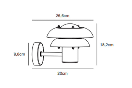 Nordlux Kurnos Wandlamp Buiten - E14 - IP54 - Zwart - vtwonen shop