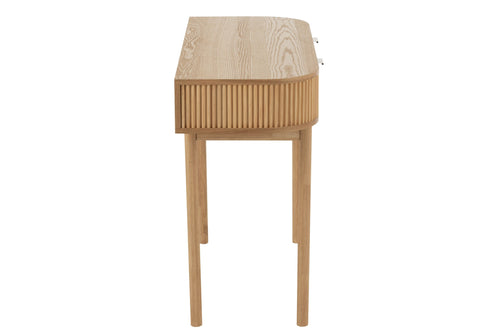 J-Line console Rond - dennenhout - naturel