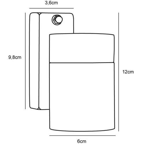 Nordlux Tin Wandlamp Buiten - Ø6cm - GU10 - IP54- Zwart - vtwonen shop