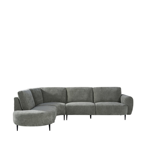 LABEL51 Hoekbank Milano Links - Beige Stof - 300x232x72cm