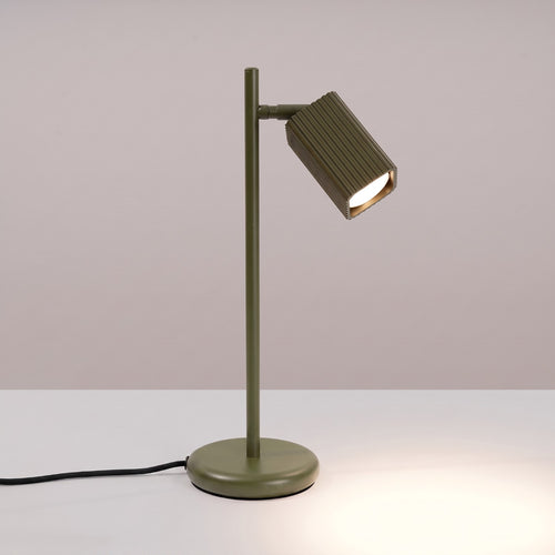 Sollux Lighting Tafellamp RAYO olijfgroen - 14,5x14,5x43cm