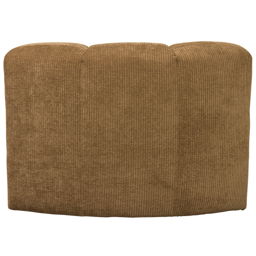 WOOOD eetbankje hoek met rugleuning Mojo - Ribstof - Honing Geel - vtwonen shop