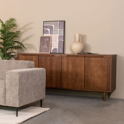 LABEL51 Dressoir Jule - Bruin Eikenhout - 200x48x87cm - vtwonen shop