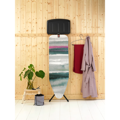 Brabantia Strijkplank B, 124x38 cm, solide stoomunithouder - Morning Breeze