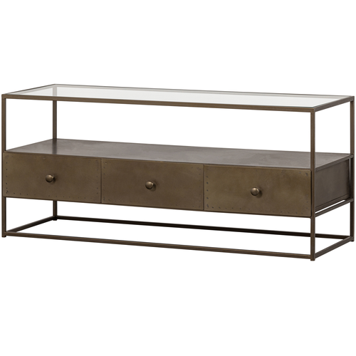 BePureHome tv-meubel Depart - Metaal - Antique Brass - 50x115x40 - vtwonen shop