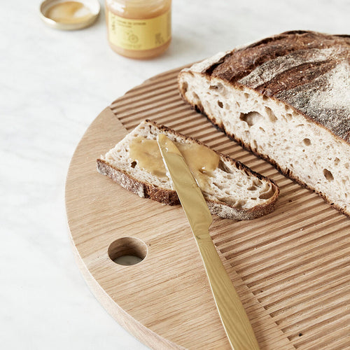 Hübsch snijplanken Monarch - eikenhout - ø33xh2, ø40xh2cm - vtwonen shop