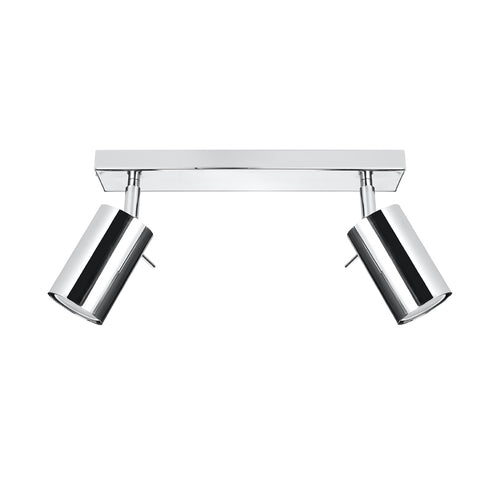 Sollux Lighting Plafondlamp RING 2 chroom - 30x6x16cm