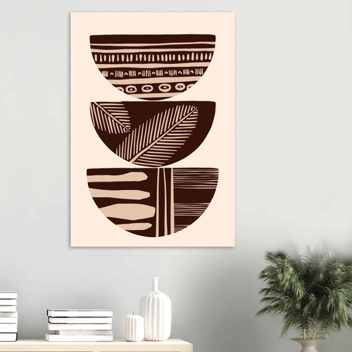 Artfulprints  Boho – Patterned stack   poster 50x70 cm - vtwonen shop