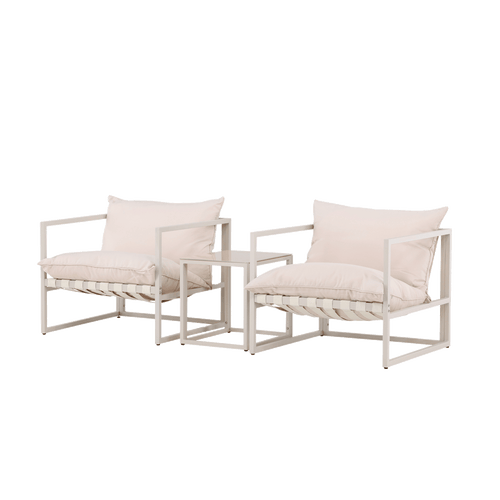 Nest outdoor Ebba Loungeset 3 Delig Met Zitkussens - Beige - vtwonen shop