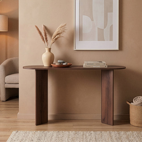 Calicosy - SIRA Design haltafel - Zwart hout - 35x150x75 cm