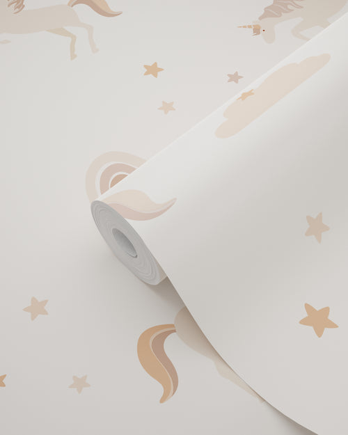 ESTAhome behang unicorns beige en licht terracotta - 50 x 900 cm - 131435 - vtwonen shop