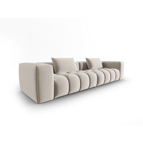 Cosmopolitan Design - Modulaire bank Verona 5-zits, flueel ecru - 85x290x70cm
