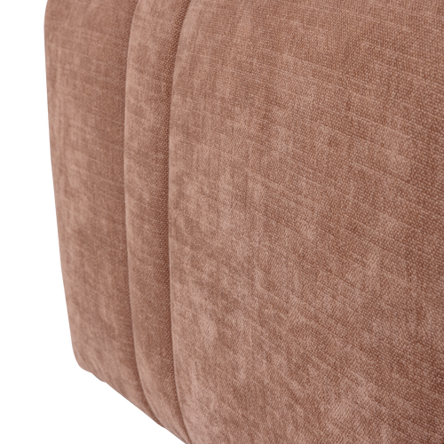 WOOOD hocker Omaire - Chenille - Lichtroze