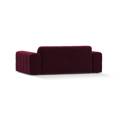 Cosmopolitan Design - Bank Chicago 2-zits, flueel bordeaux - 102x178x78cm