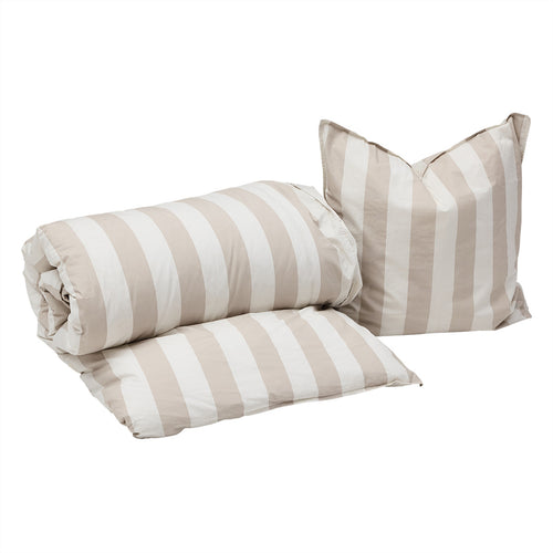 OYOY Dekbedovertrek Shima 140 x 200 cm – Beige katoen