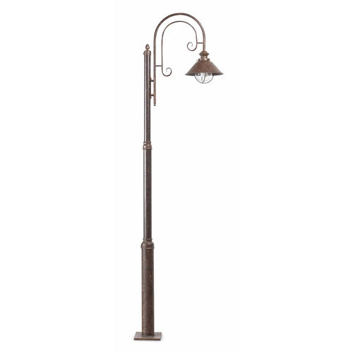 Faro Nautica - 1 Licht Lantaarnpaal Roestbruin, E27