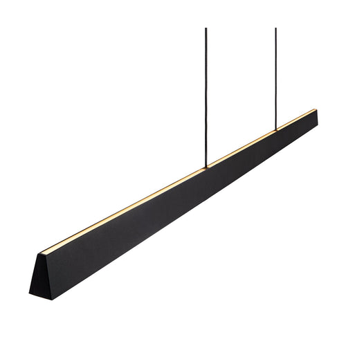 Atmooz hanglamp Jasmin 150 - zwart - 150 x 3 x H 170 cm - geïntegreerde led