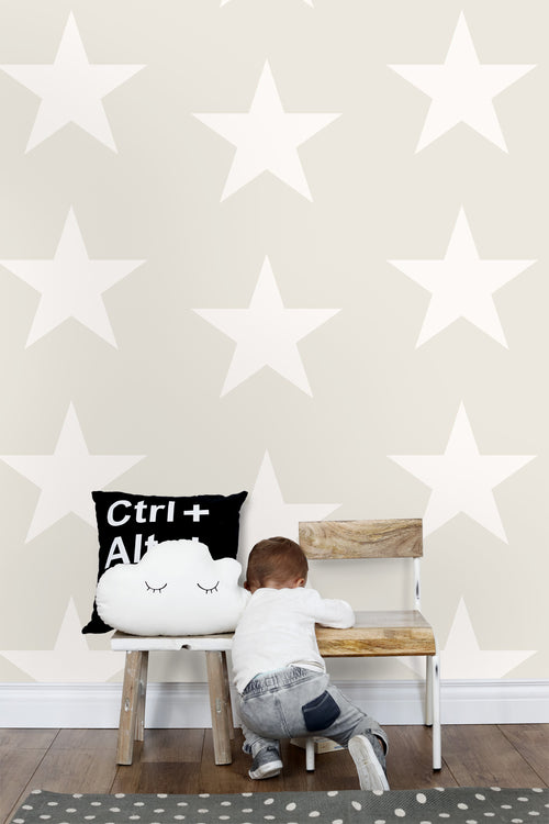 ESTAhome behang sterren beige - 53 cm x 10.05 m - 136465