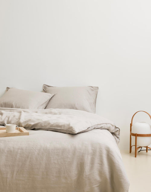 Marc O'Polo Valka dekbedovertrek - Lits-Jumeaux XL – 260x200/220 cm - Oatmeal