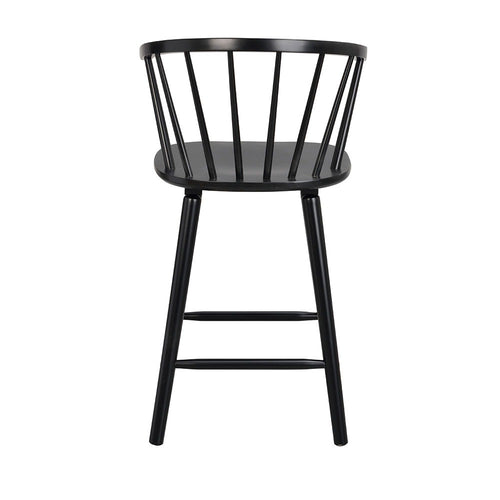 Rowico Home Carmen houten spijlen barkruk zwart - 65 cm