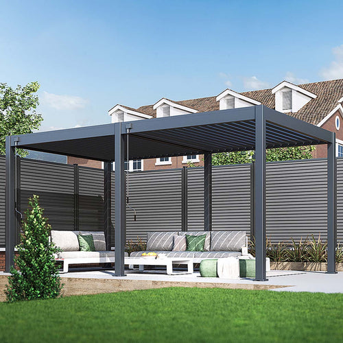 Garden Impressions Pergola bioclimatic tuinpaviljoen 300x530xH255 cm - antraciet