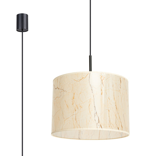 Sollux Lighting Hanglamp NEVIA marmer - 40x40x137cm
