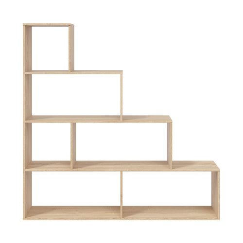 CALICOSY - Trapvormige boekenkast met 6 vakken Klum - 29x145x145 cm