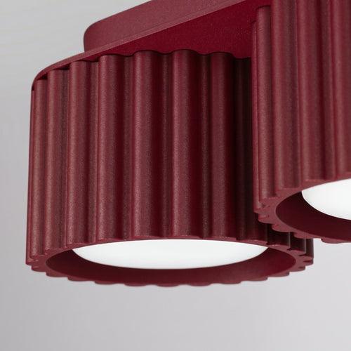 Sollux Lighting Plafondlamp AURA 3 bordeaux Gx53 - 32,5x10x8cm