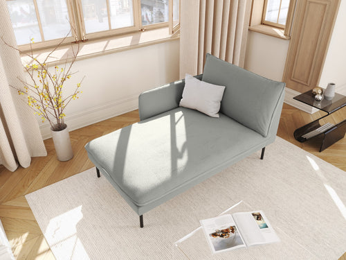 Cosmopolitan Design linker meridiaan Vienna boucle, grijs - 170x110x95cm