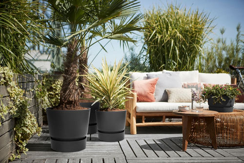 elho greenville rond 40 living black | Bloempot | Geschikt voor binnen & buiten