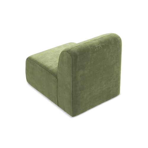 LaMiaSofa Bankmodule midden Cervo - chenille stof - groente - 70x94x75