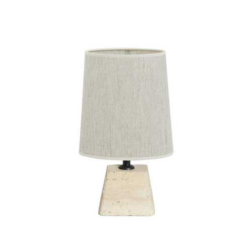 Tafellamp Kardan/Breska - Zand/Wit - 21x17,5x42cm - vtwonen shop