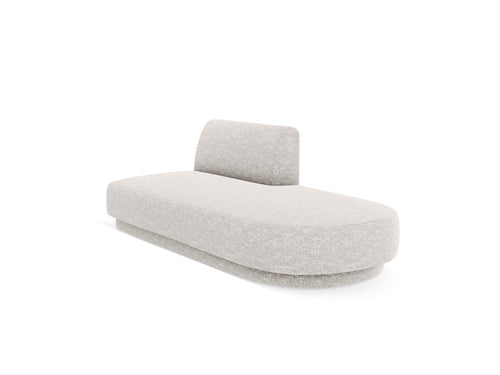 Micadoni Module Miley 2-zits, structurele stof geld - 90x158x70cm