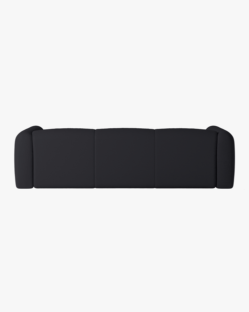 noo.ma Flom 3-zits slaapbank - Graphite Black, 140x200 bedfunctie