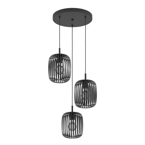 EGLO hanglamp Romazzina - e27 - zwart - vtwonen shop