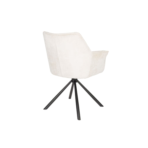 Housecraft Living Kodak Eetkamerstoelen Armleuning Beige - Set van 2