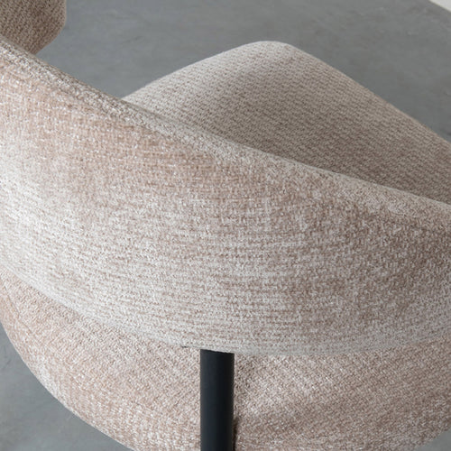 LABEL51 Eetkamerstoel Bliss - Beige Stof - Zithoogte 47cm - Set van 2 - vtwonen shop