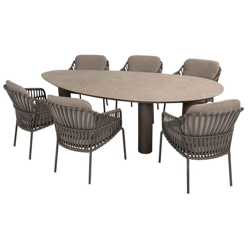 4 Seasons Capalbio tuinset - Arizona tuintafel 240x120 cm 7-delig - vtwonen shop