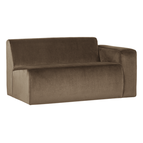 WOOOD 1,5-zits bank arm rechts Mojo Base - Velvet - Taupe - 74x145x97