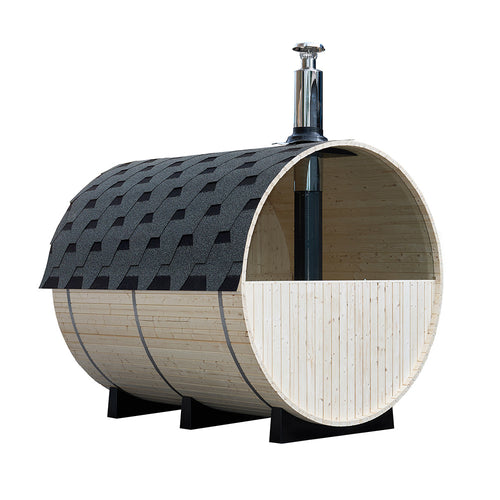Home Deluxe LAGOM DELUXE barrelsauna met houtkachel - Afmetingen: ca. 210 cm x 240 cm - vtwonen shop