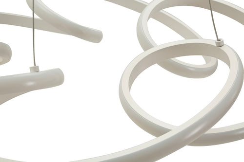 Mauro Ferretti led-hanglamp - Ø 55x120 cm - wit