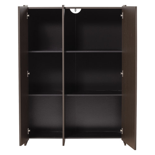 WOOOD 2-deurs kast Brock - Essen Fineer - Middenbruin - 140x102x44